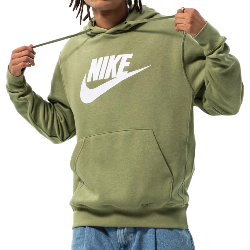 Толстовка чоловіча  Nike M Nsw Club Hoodie Po Bb Gx хакі BV2973-334 — фото 1