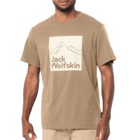 Футболка чоловічі Jack Wolfskin BRAND T M жовта 1809021-5156 изображение 1