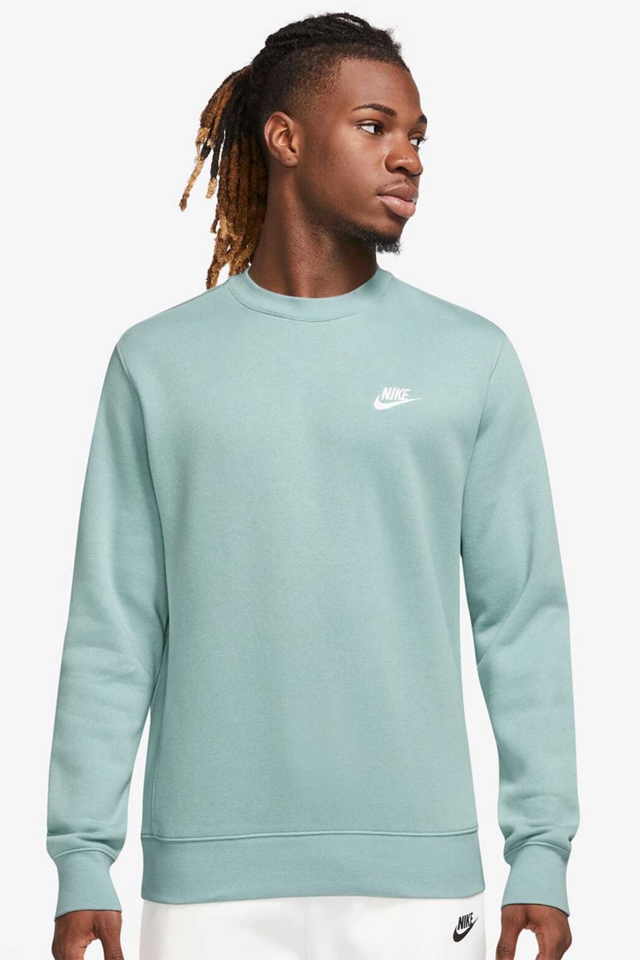 Толстовка чоловіча Nike M NSW CLUB CRW BB м'ятна BV2662-309 изображение 2