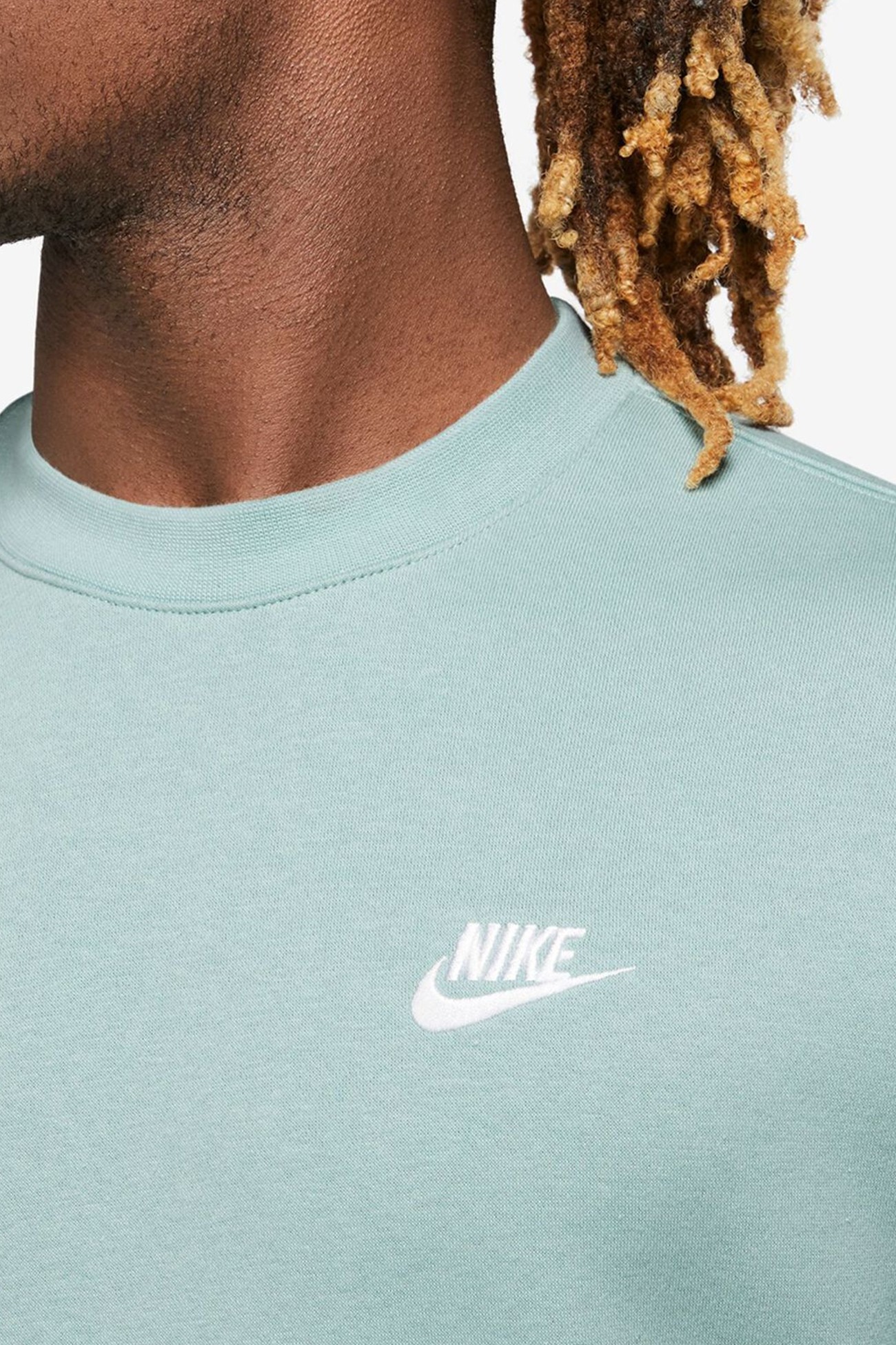 Толстовка чоловіча Nike M NSW CLUB CRW BB м'ятна BV2662-309 изображение 4