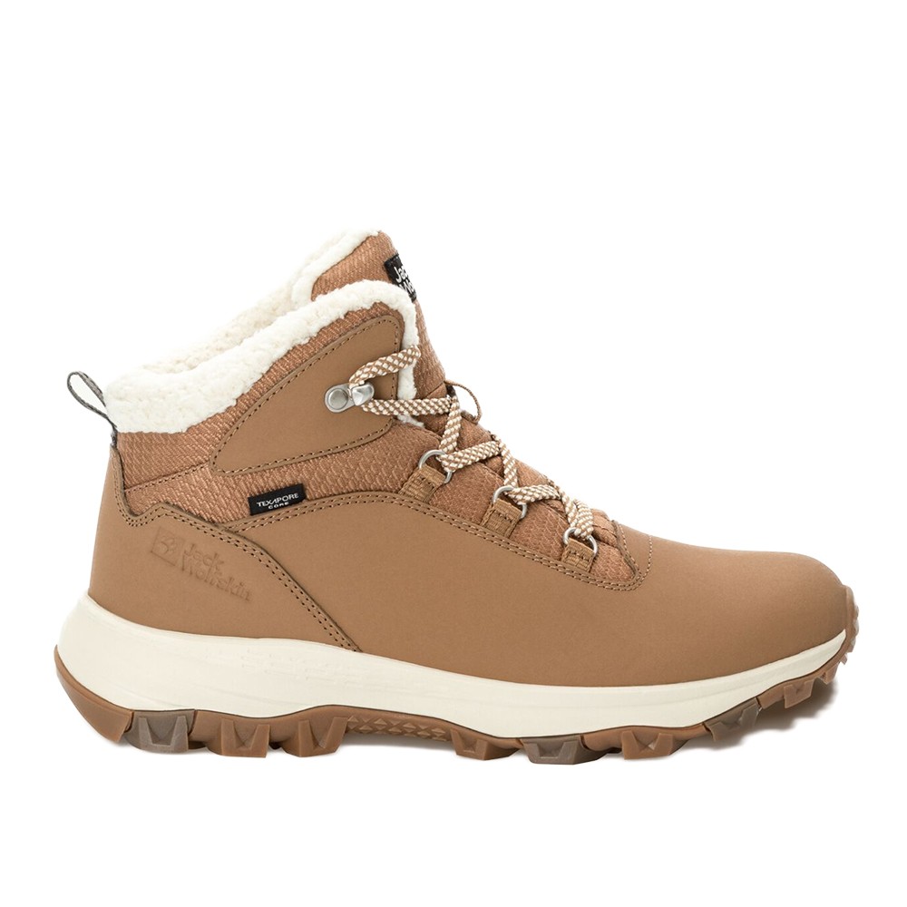 Ботинки женские Jack Wolfskin EVERQUEST TEXAPORE MID W коричневые 4053581-5601
