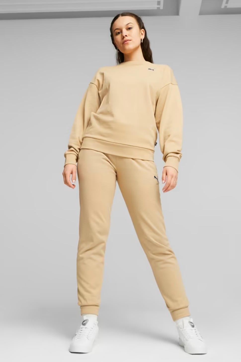 Штани жіночі Puma BETTER ESSENTIALS Pants cl FL бежеві 67680584 — фото 3