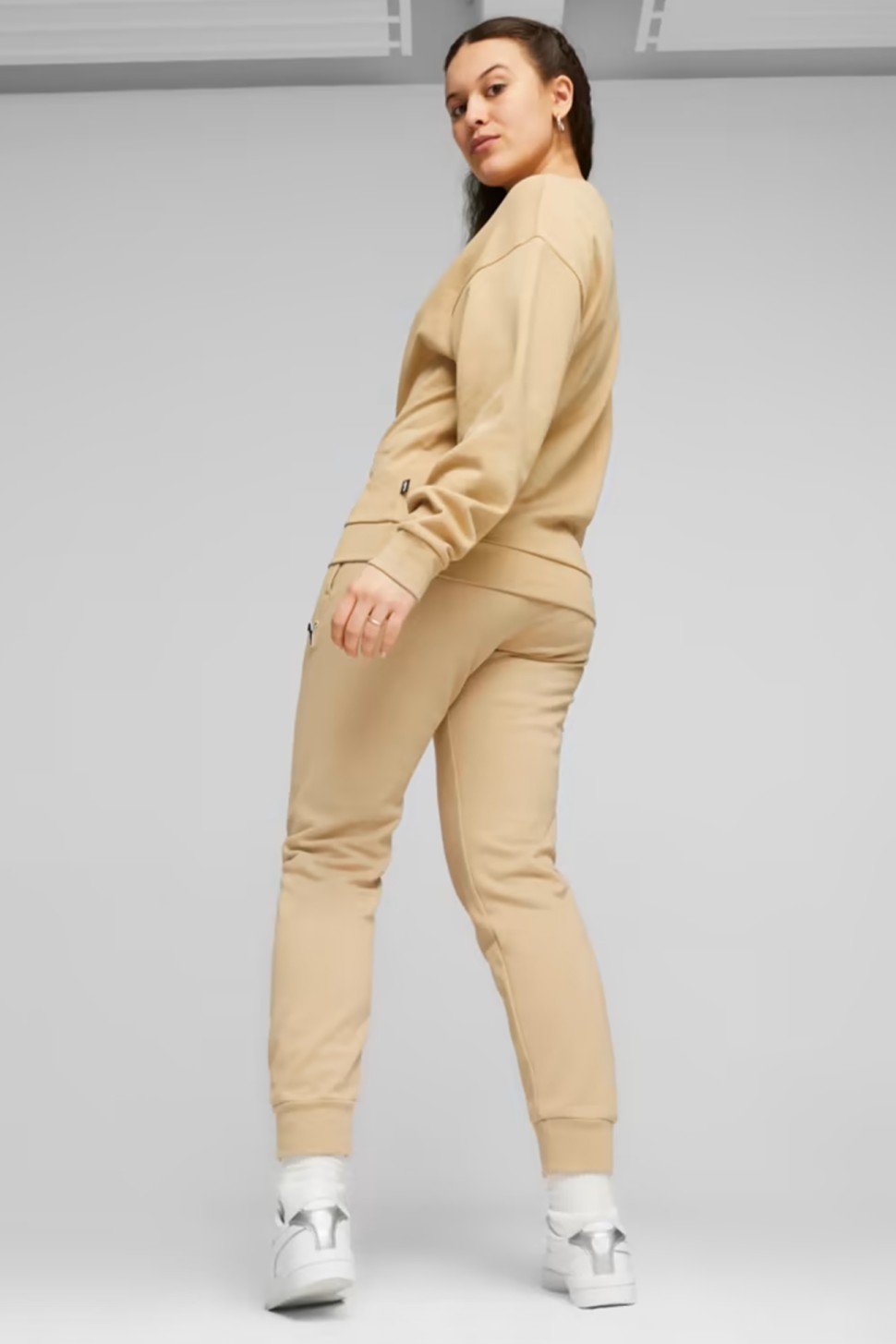 Штани жіночі Puma BETTER ESSENTIALS Pants cl FL бежеві 67680584 — фото 6