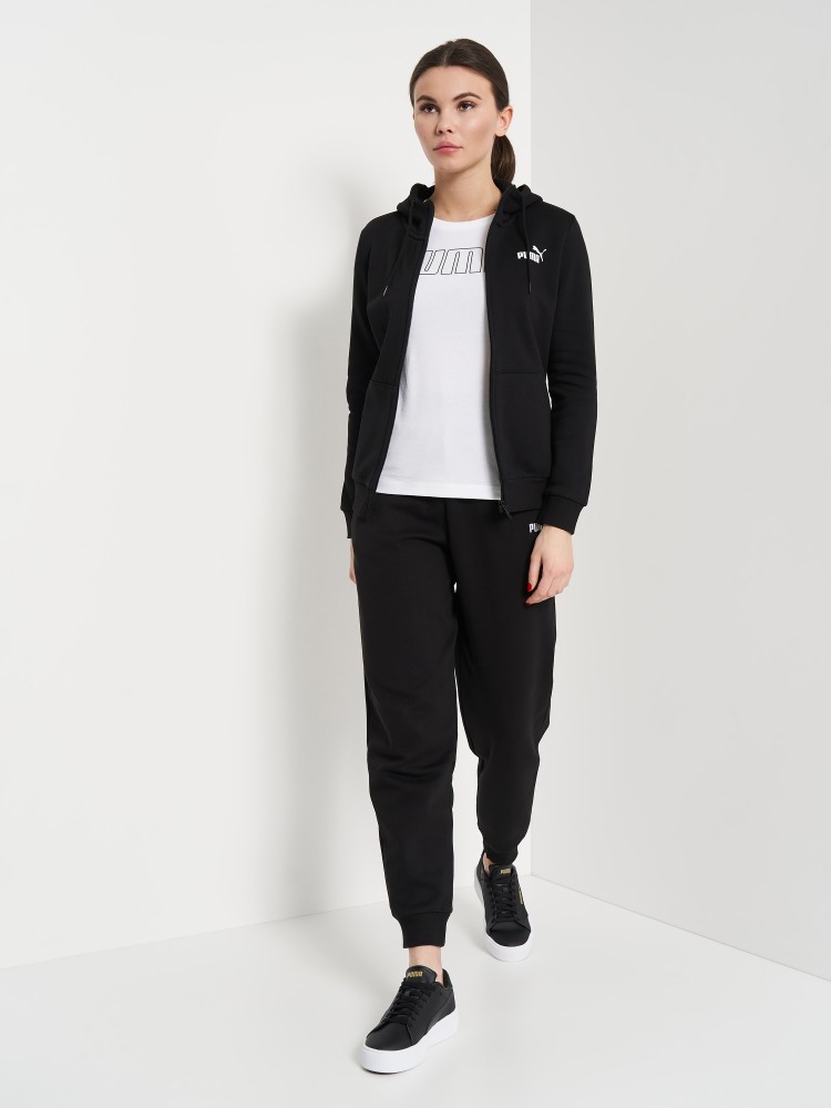 Толстовка жіноча Puma ESS Small Logo Full-Zip Hoodie FL чорна 58681101 изображение 5