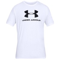 Футболка чоловіча Under Armour Sportstyle Logo Ss біла 1329590-100 изображение 1