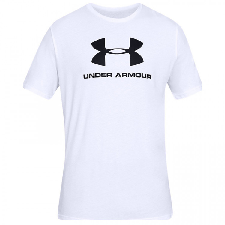 Футболка мужская Under Armour Sportstyle Logo Ss белая 1329590-100