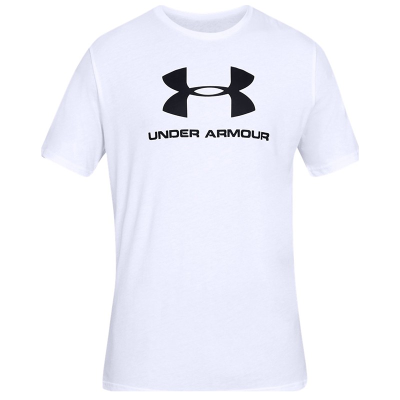Футболка мужская Under Armour Sportstyle Logo Ss белая 1329590-100 — Sport City Футболка мужская Under Armour Sportstyle Logo Ss белая 1329590-100