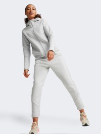 Толстовка жіноча Puma EVOSTRIPE FZ Hoodie сіра 67787804 изображение 4