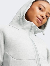 Толстовка жіноча Puma EVOSTRIPE FZ Hoodie сіра 67787804 изображение 5