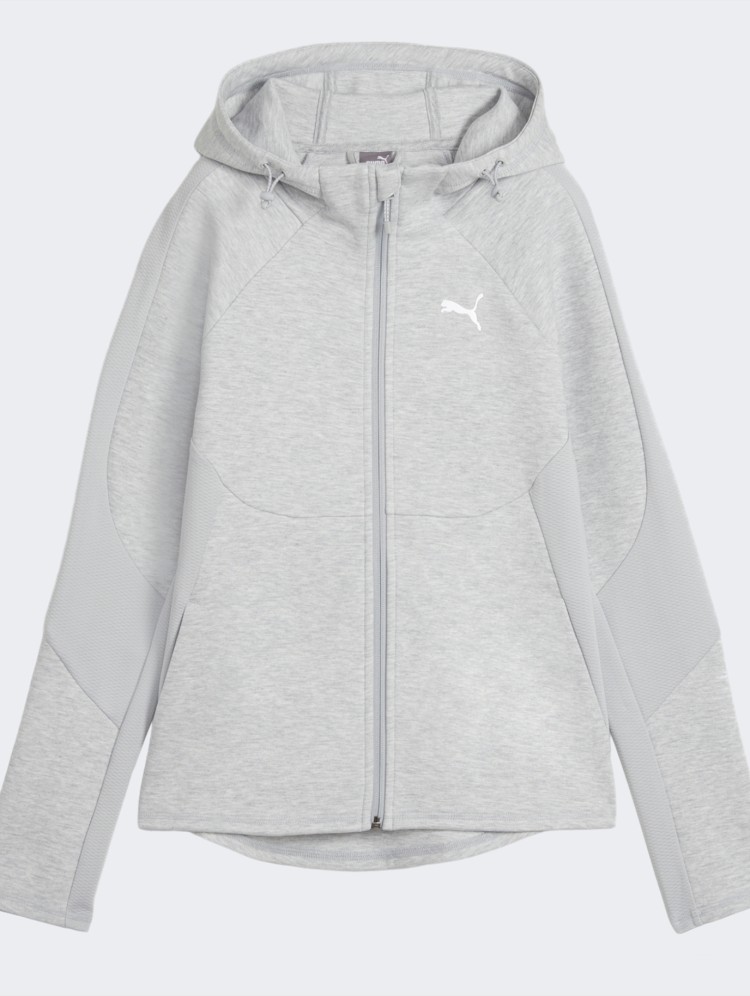 Толстовка жіноча Puma EVOSTRIPE FZ Hoodie сіра 67787804 изображение 7