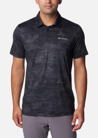 Поло мужское Columbia TECH TRAIL™ NOVELTY POLO черное 2036881-010 изображение 2