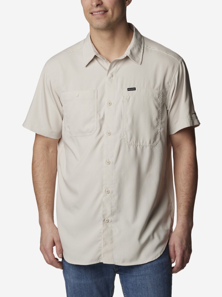 Рубашка мужская Columbia Silver Ridge™ Utility Lite Short Sleeve бежевая 2030721-278  изображение 2