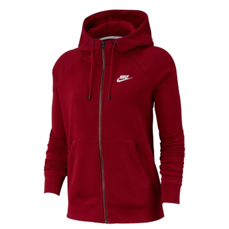 Толстовка женская Nike W Nsw Essntl Fz Flc бордовая BV4122-677 изображение 1