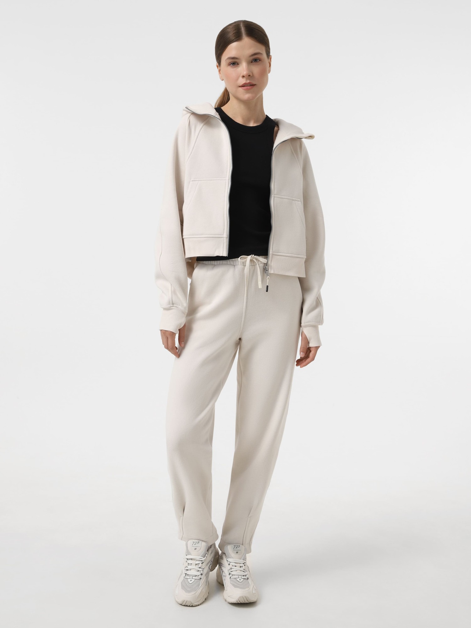 Толстовка жіноча Larum Kalista кремова 72503-210 изображение 3