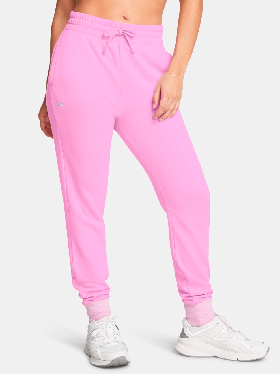 Штани жіночі Under Armour UA Rival Fleece Jogger рожеві 1379438-638 — фото 8