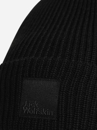 Шапка Jack Wolfskin WANDEREST BEANIE чорна A61997-6502 изображение 3