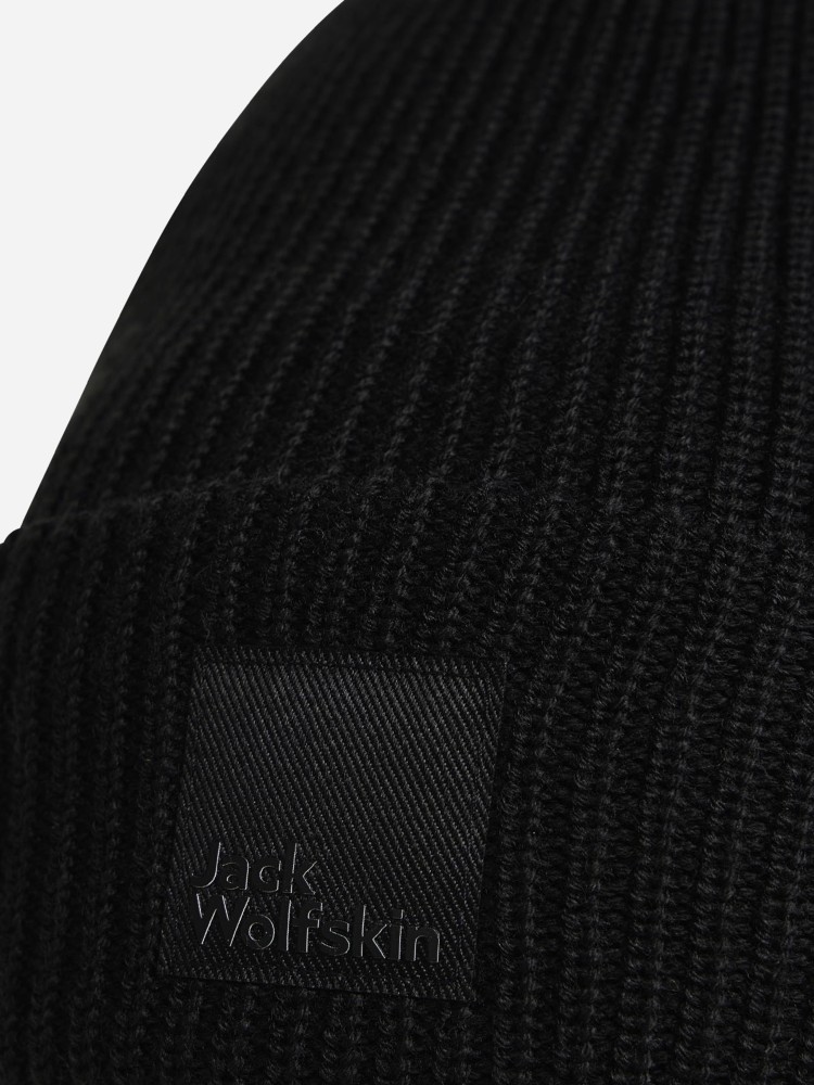 Шапка Jack Wolfskin WANDEREST BEANIE чорна A61997-6502 изображение 3