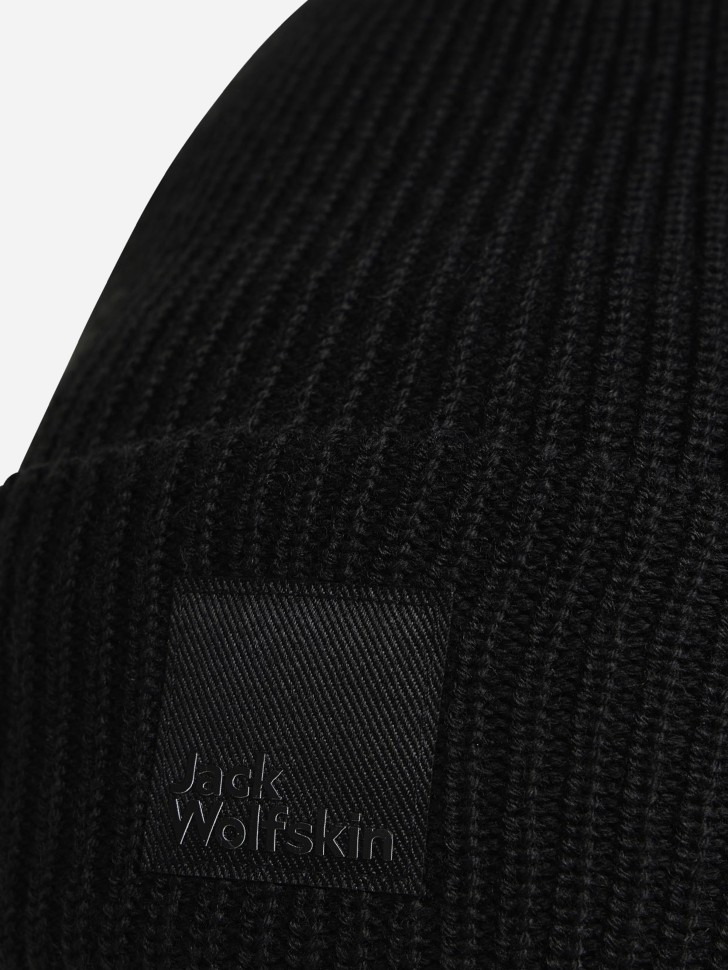 Шапка Jack Wolfskin WANDEREST BEANIE чорна A61997-6502 изображение 3
