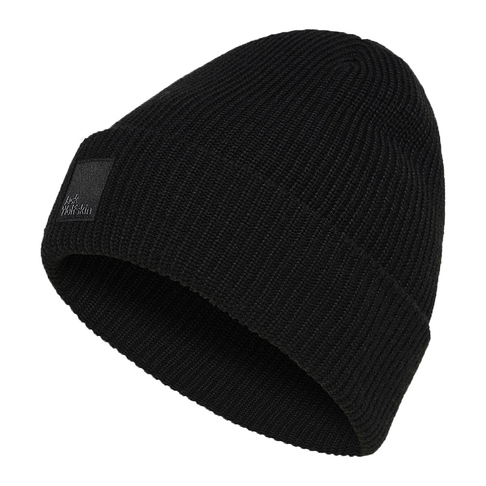 Шапка Jack Wolfskin WANDEREST BEANIE черная A61997-6502