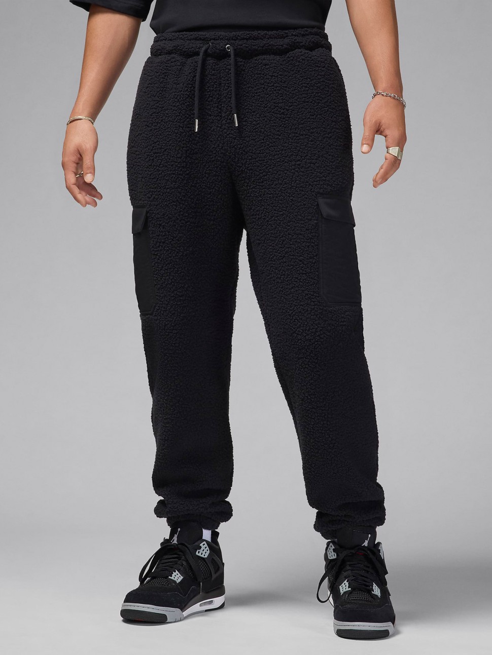Штани чоловічі Nike M J FLIGHT SHERPA PANT чорні FV7450-010 — фото 2