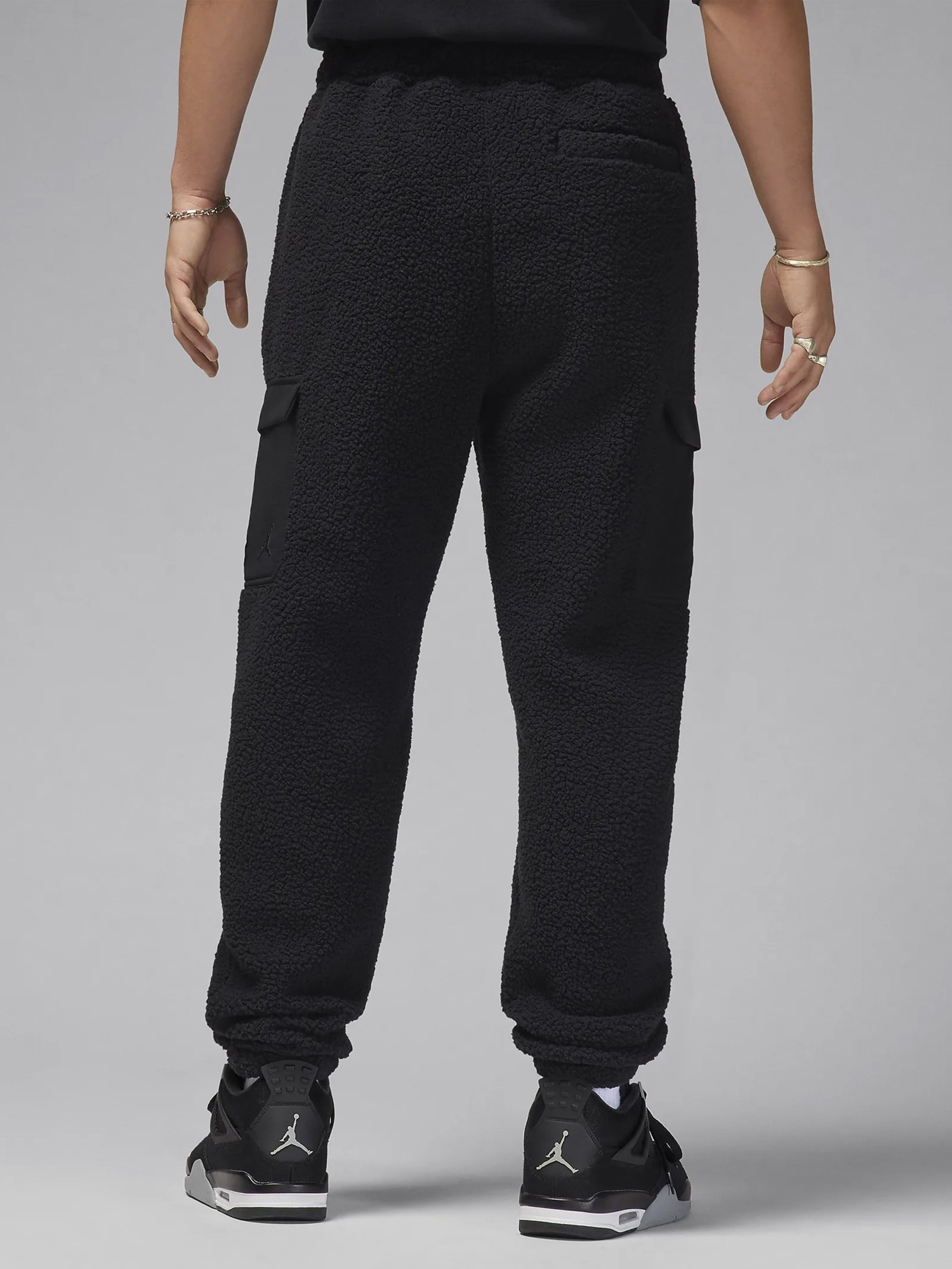 Брюки мужские Nike M J FLIGHT SHERPA PANT черные FV7450-010 изображение 3