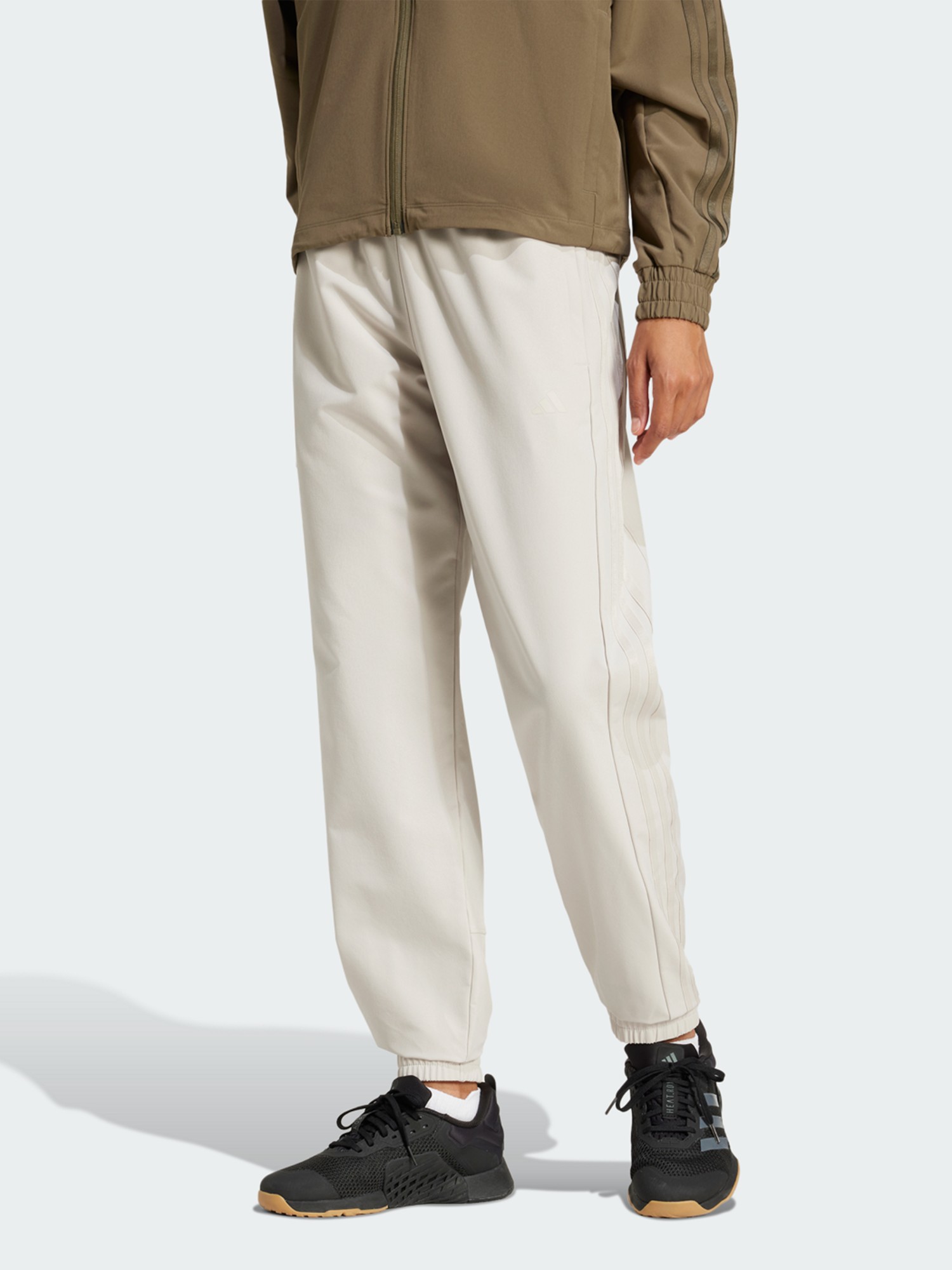 Брюки женские Adidas PACER WVN PANT бежевые JC9852 изображение 2