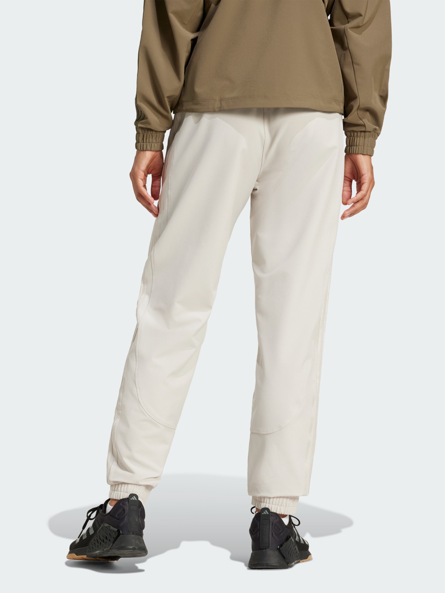 Брюки женские Adidas PACER WVN PANT бежевые JC9852 изображение 3
