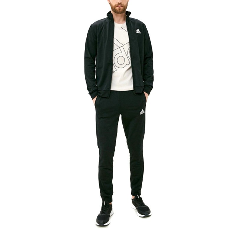 Костюм чоловічий Adidas M Sl Tr Tt Ts чорний GK9656 — фото 1