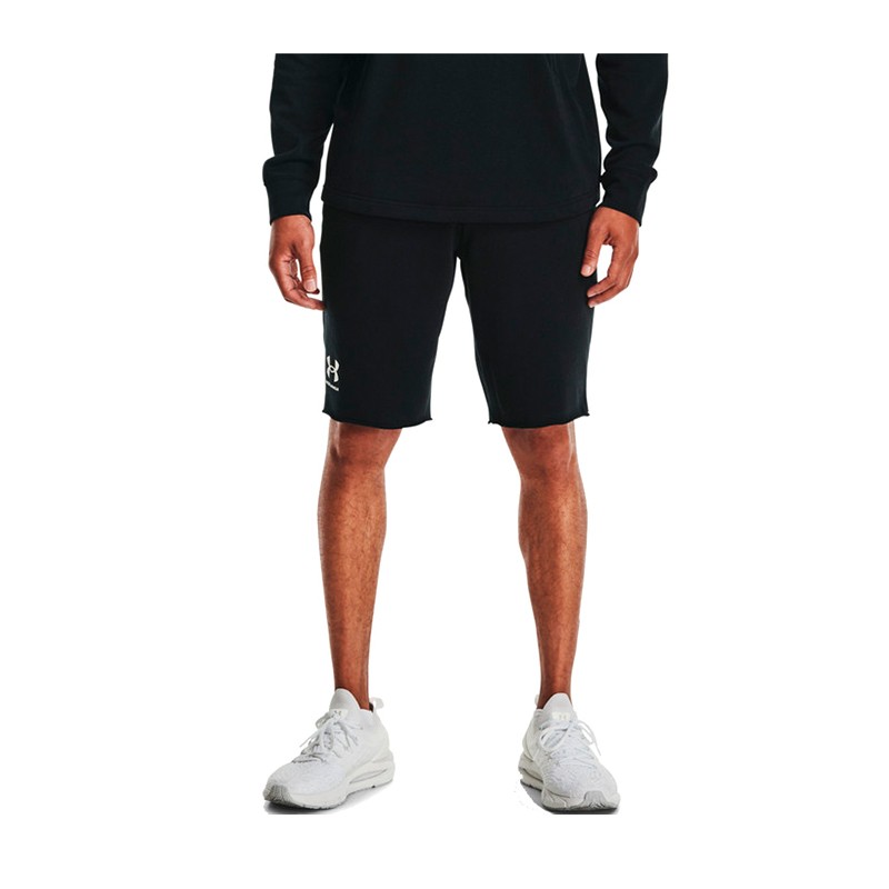 Шорти чоловічі Under Armour Ua Rival Terry Short чорний 1361631-001 изображение 3