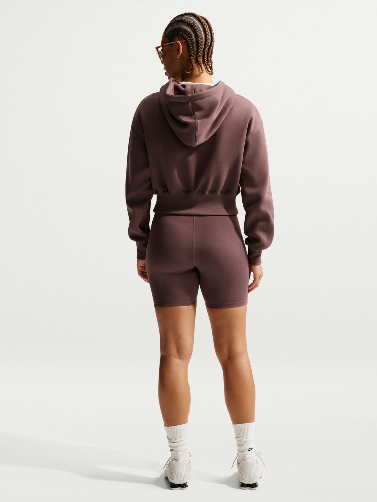 Шорты женские Nike W NSW NK CLSC HR 8IN SHORT коричневые DV7797-502 изображение 6
