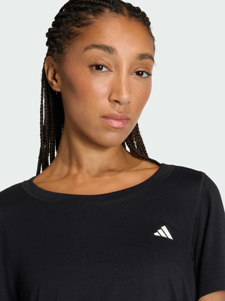 Футболка женская Adidas WE MIN SCP TEE черная JY5605 изображение 4