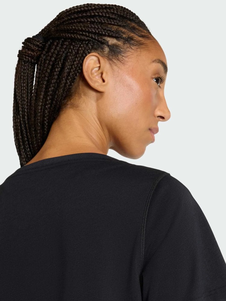 Футболка женская Adidas WE MIN SCP TEE черная JY5605 изображение 11