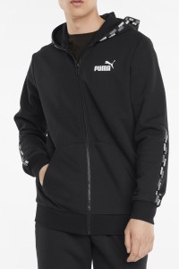 Толстовка мужская Puma Puma Power Fz Hoodie черная 58939601 изображение 3