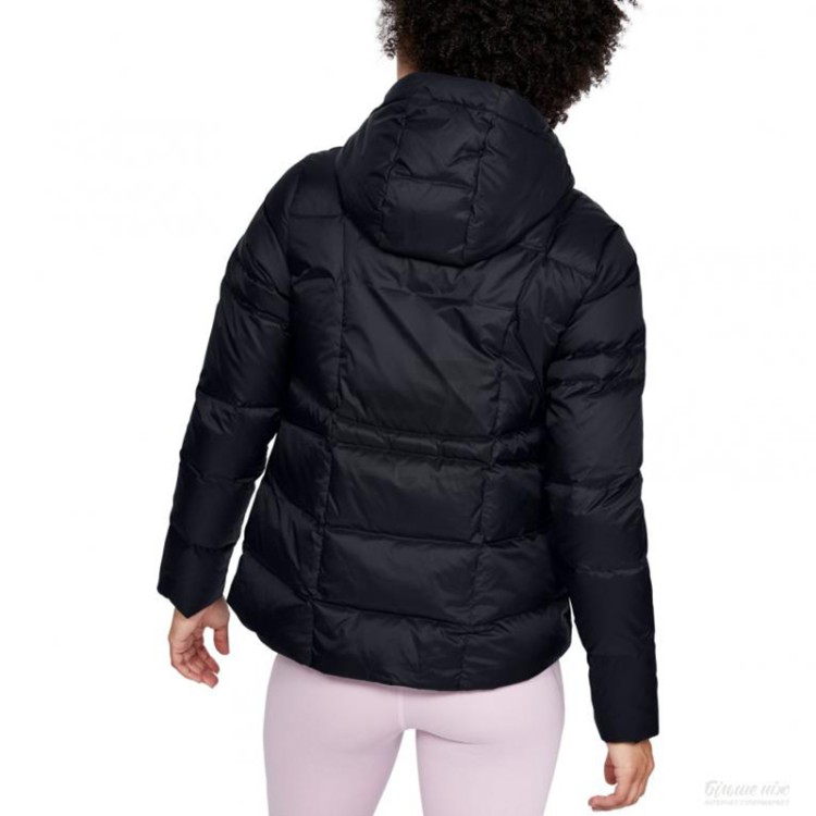 Куртка женская Under Armour Armour Down Hooded Jkt черная 1342814-001 изображение 2