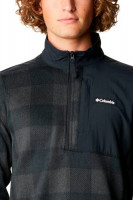 Толстовка чоловіча Columbia SWEATER WEATHER™ PRINTED HALF ZIP Чорна 1955851-012 изображение 5