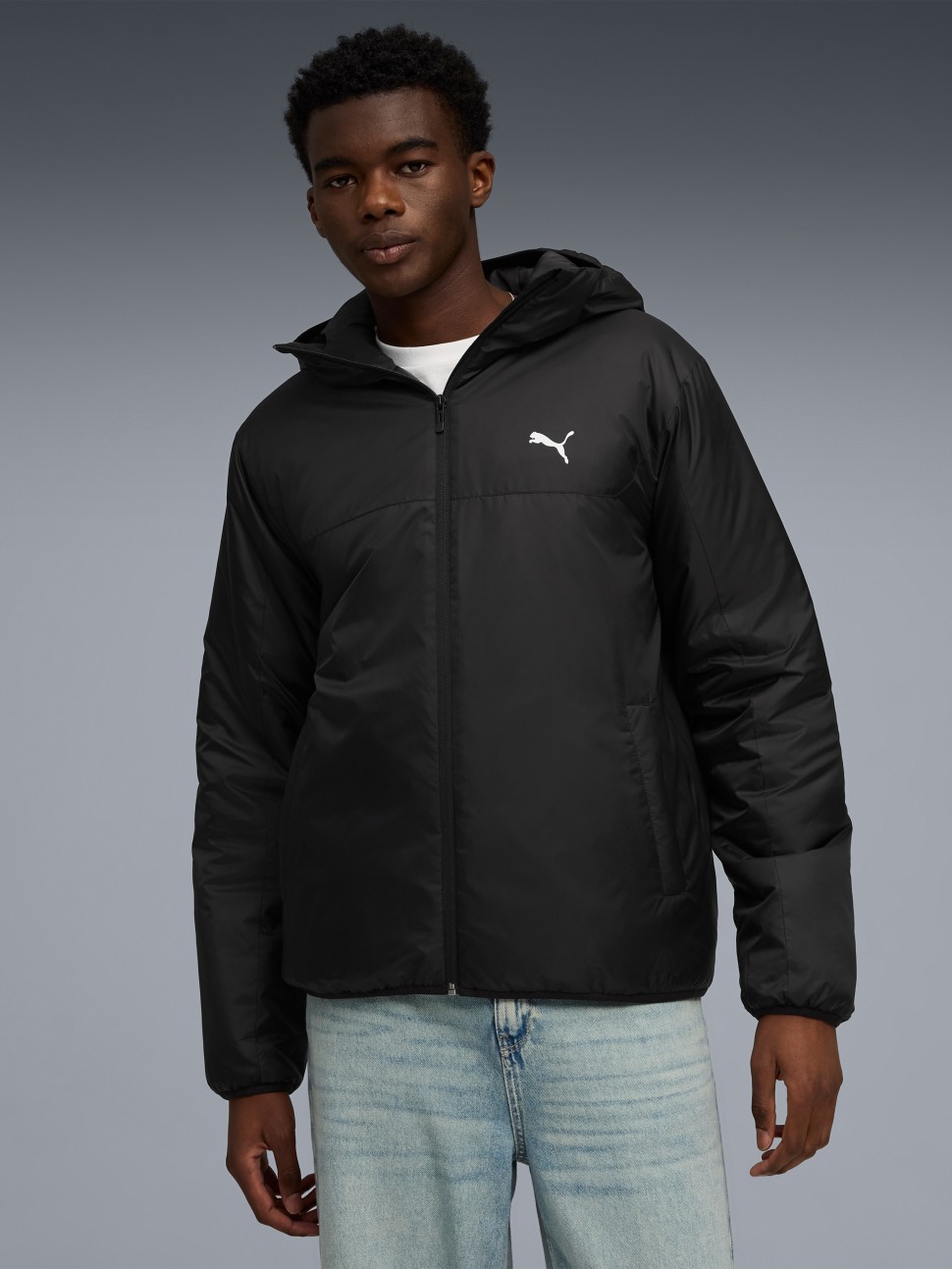 Куртка чоловіча Puma ESS Light Padded Jacket чорна 68829601 — фото 2