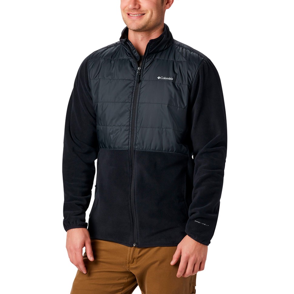 Толстовка чоловіча Columbia BASIN BUTTE™ FLEECE FULL ZIP чорна 1861601-010 — фото 1