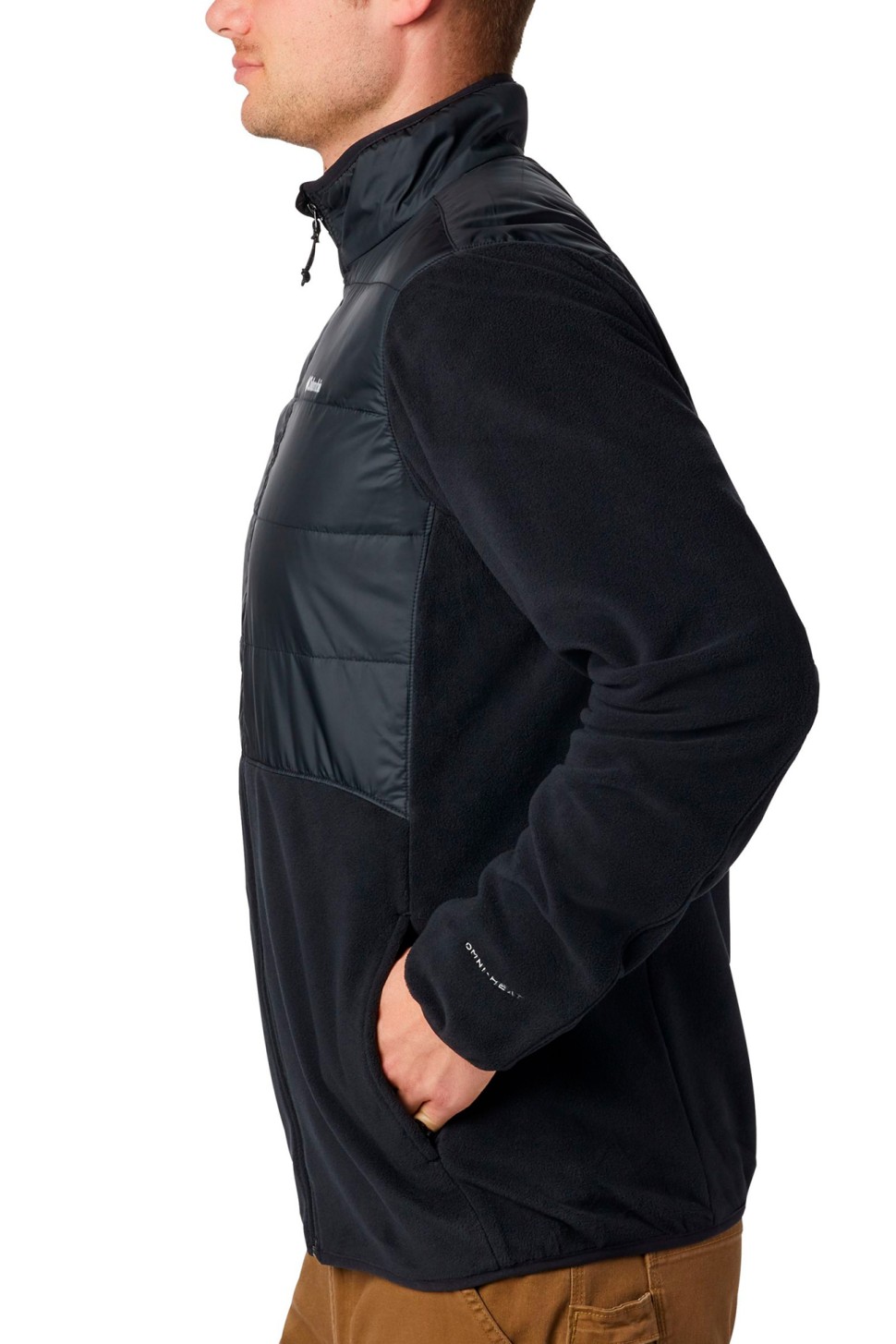 Толстовка чоловіча Columbia BASIN BUTTE™ FLEECE FULL ZIP чорна 1861601-010 — фото 2