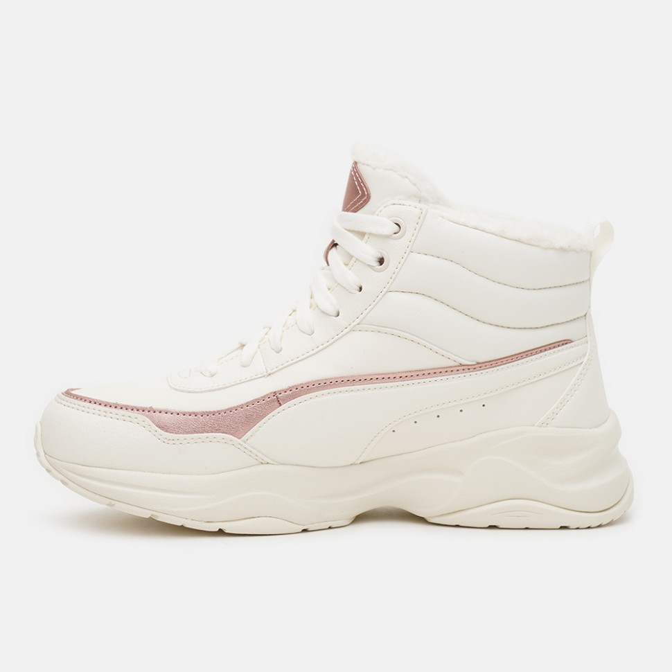 Черевики жіночі Puma Cilia Mid Metallic кремові 37583503  — фото 3
