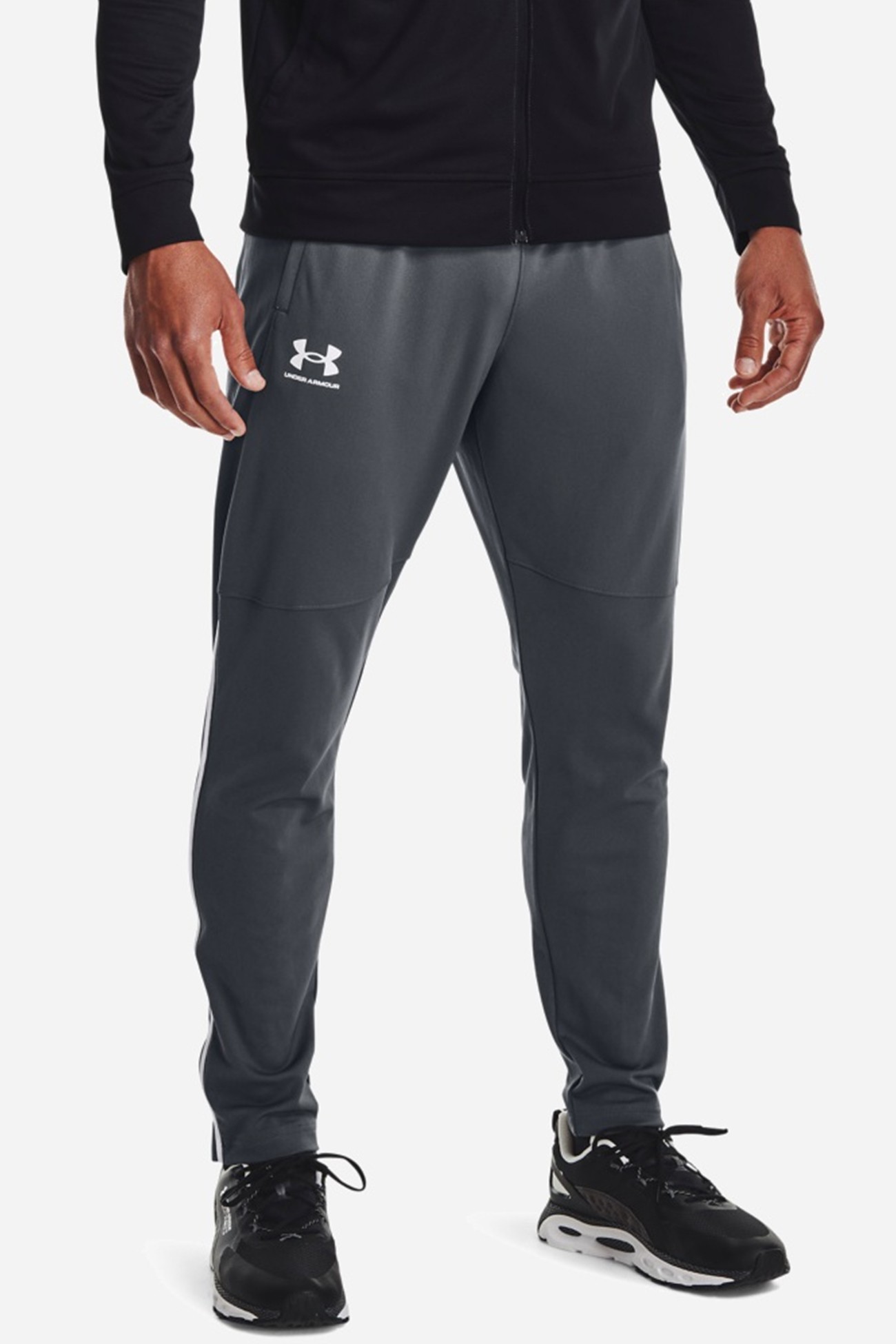 Брюки мужские Under Armour Ua Pique Track Pant серые 1366203-012 изображение 2