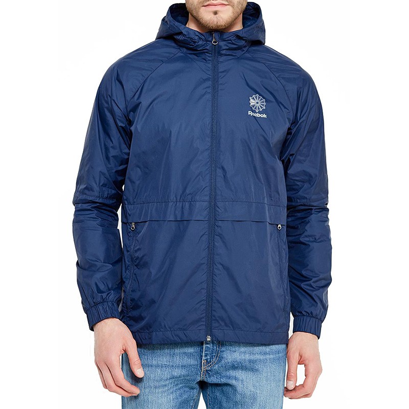 Ветровка мужская Reebok F WINDBREAKER синяя BK5142 — фото 3