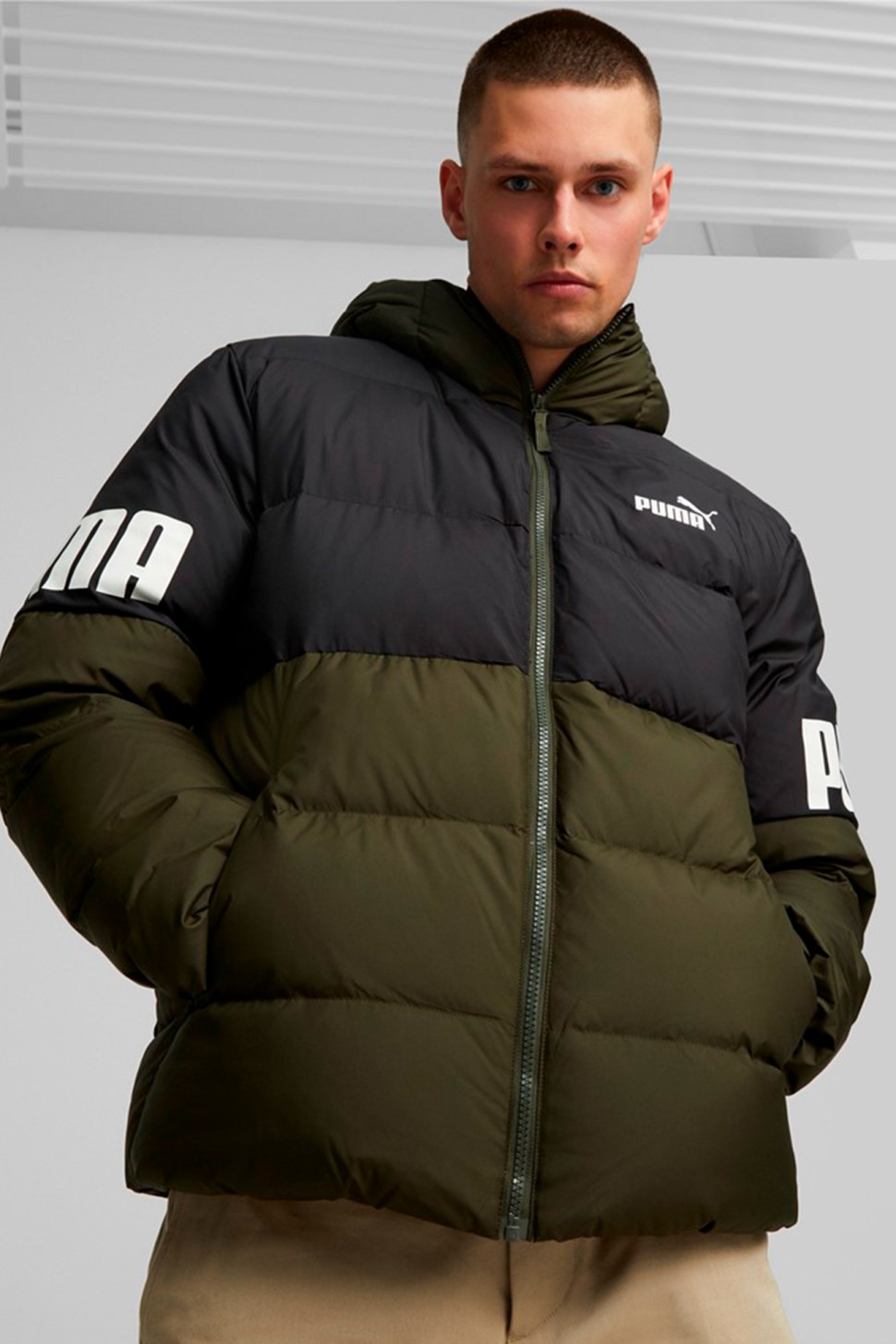 Куртка чоловіча Puma Puma Power Down Puffer хакі 84933570 — фото 2