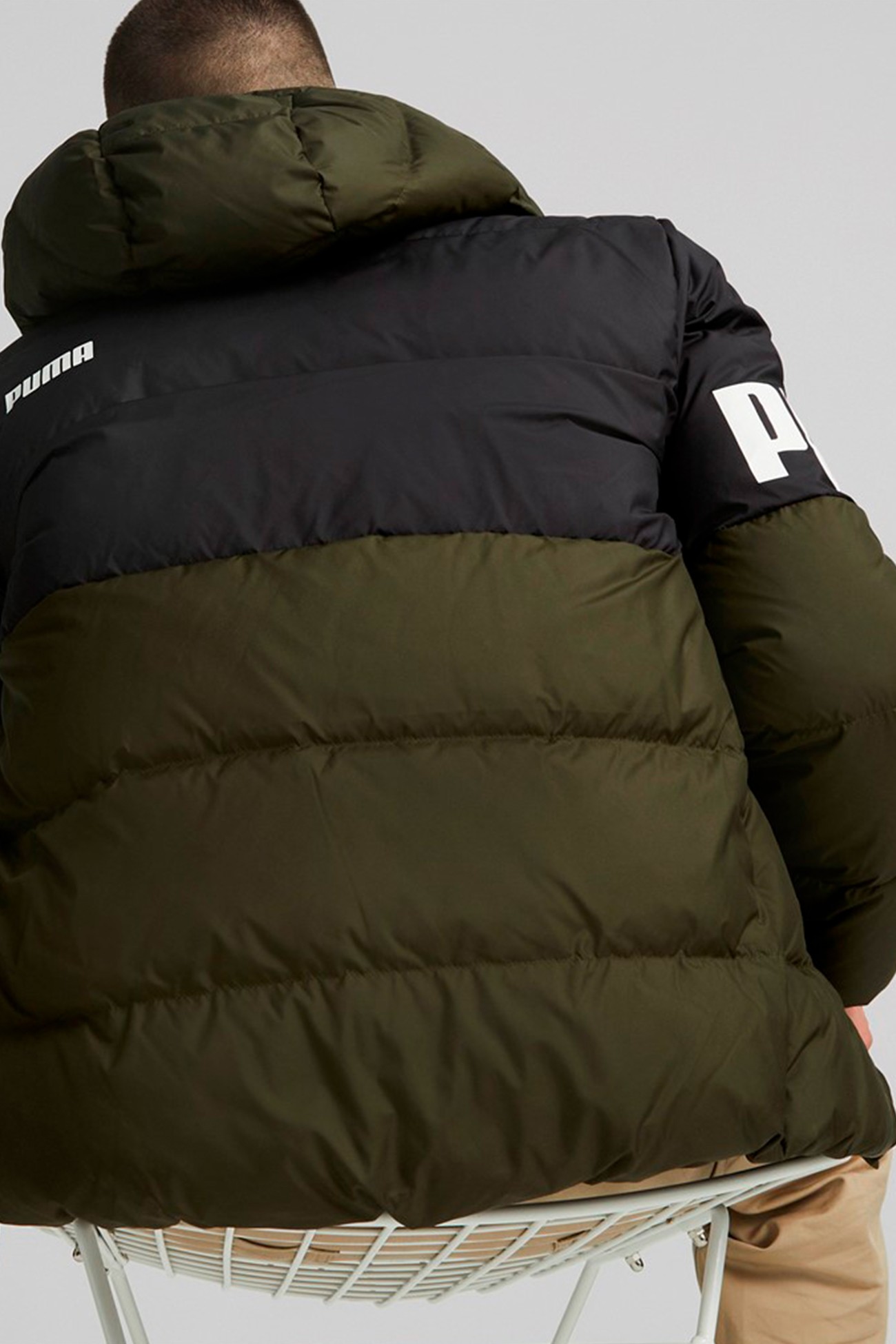 Куртка мужская Puma Puma Power Down Puffer хаки 84933570 изображение 3