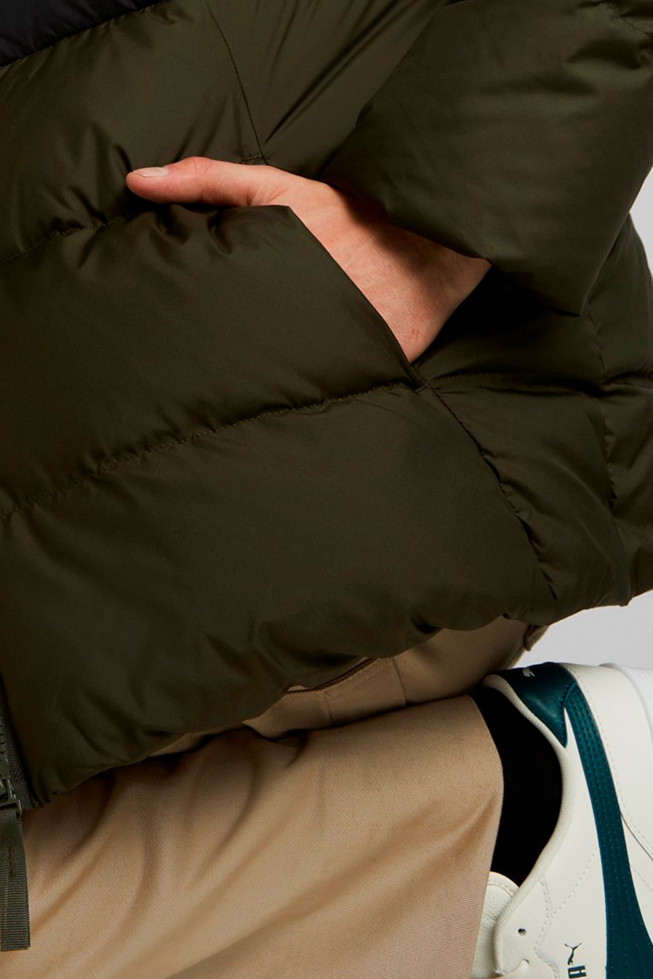 Куртка мужская Puma Puma Power Down Puffer хаки 84933570 изображение 4