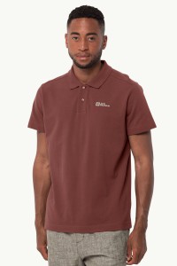Футболка чоловічі Jack Wolfskin ESSENTIAL POLO M червона 1809301-2188 изображение 2