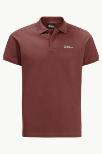 Футболка чоловічі Jack Wolfskin ESSENTIAL POLO M червона 1809301-2188 изображение 4