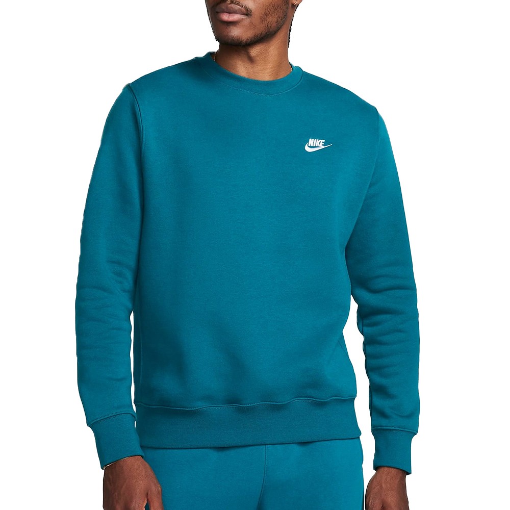 Толстовка мужская Nike M NSW CLUB CRW BB бирюзовая BV2662-381 изображение 1