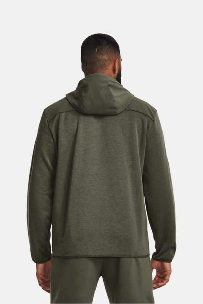 Толстовка чоловіча Under Armour UA ESSENTIAL SWACKET оливкова 1378824-390 изображение 3