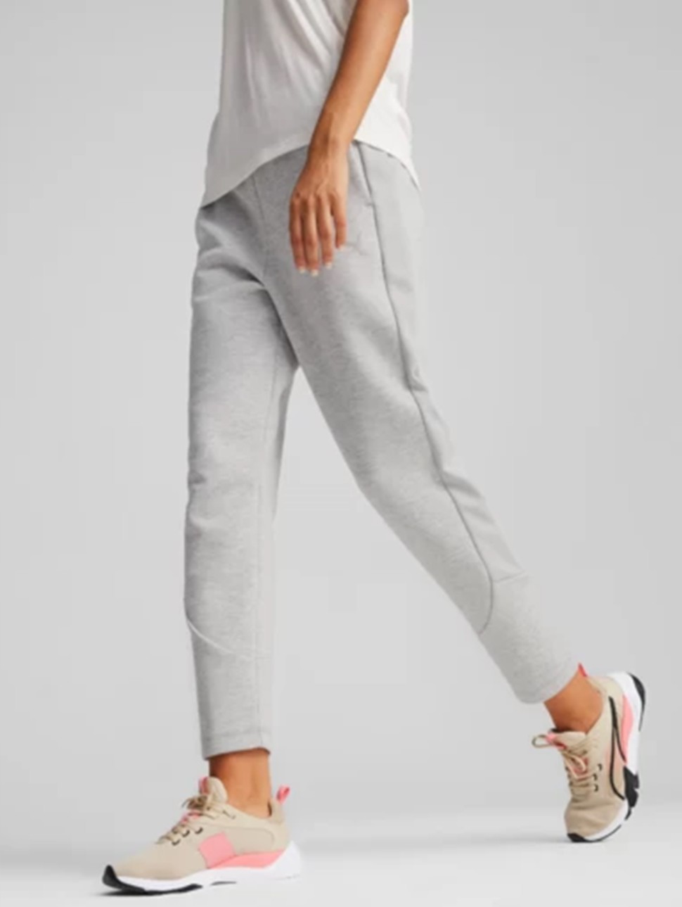 Штани жіночі Puma EVOSTRIPE High-Waist Pants сірі 67788004 — фото 3