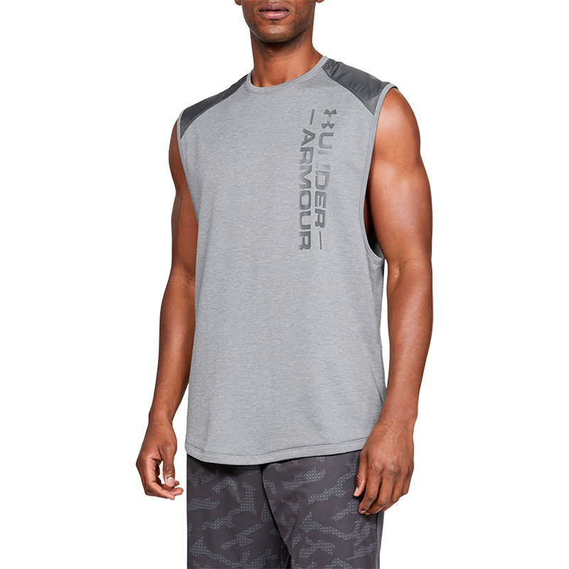 Майка мужская Under Armour MK1 Terry SL серая 1327403-011 изображение 3